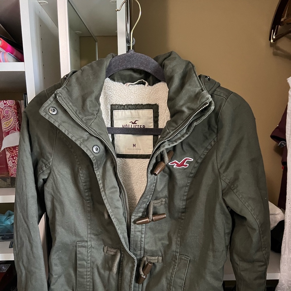 Hollister Co olive green jacket